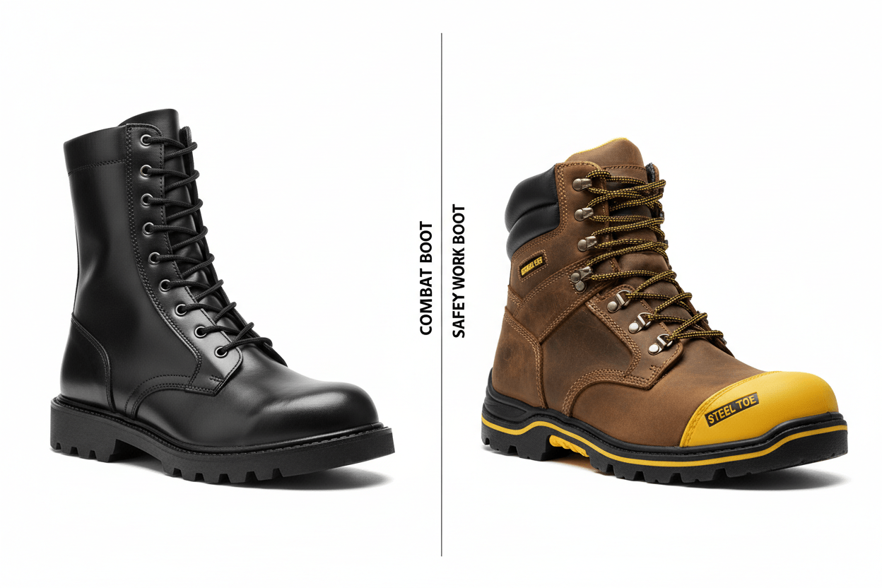 Diferença entre coturno e bota de segurança